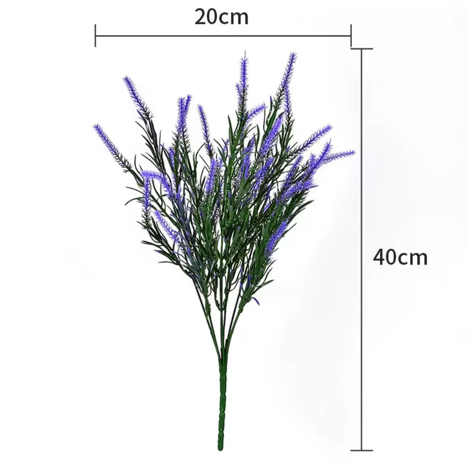 گل لوندر مصنوعی 40 سانتی بسته 2 عددی